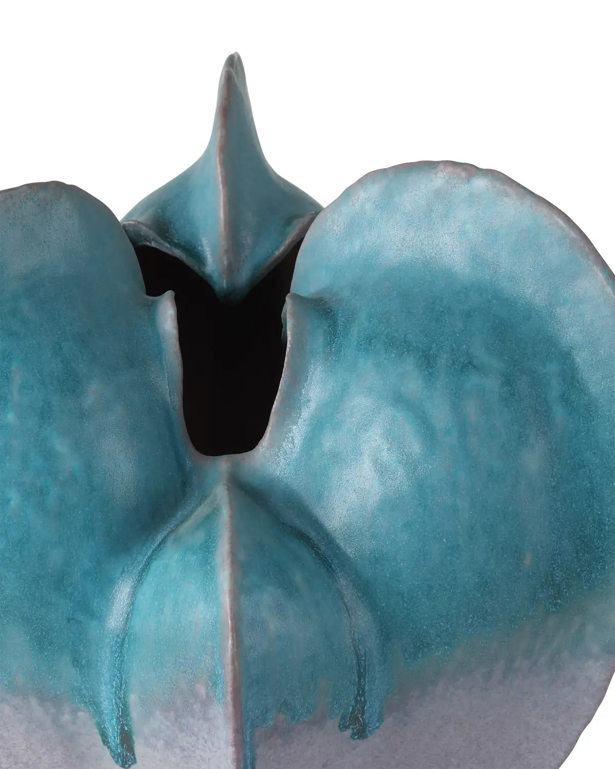 CURREY & COMPANY FREE-FORM BLUE VASE - Decorative Accents