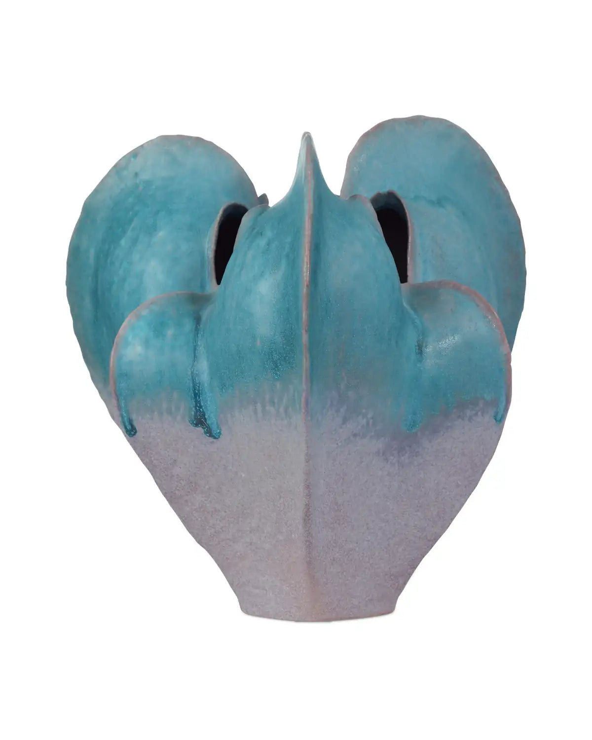 CURREY & COMPANY FREE-FORM BLUE VASE - Decorative Accents