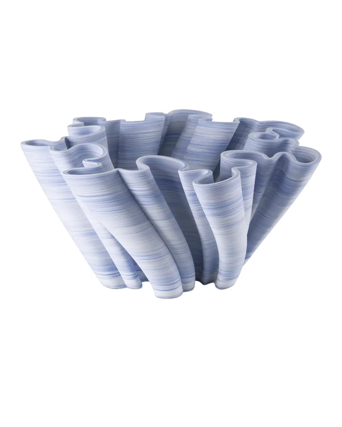 CURREY & COMPANY TWIRL BLUE BOWL - Decorative Accents