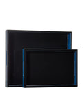CURREY & COMPANY NAVY LACQUER TRAY SET OF 2 - Decorative Accents