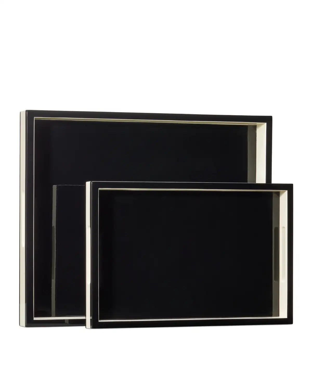 CURREY & COMPANY LACQUER TRAY SET OF 2 - Decorative Accents
