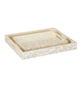 CURREY & COMPANY GERRI DOT MOTHER OF PEARL TRAY SET OF 2 - Decorative Accents