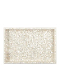 CURREY & COMPANY GERRI DOT MOTHER OF PEARL TRAY SET OF 2 - Decorative Accents