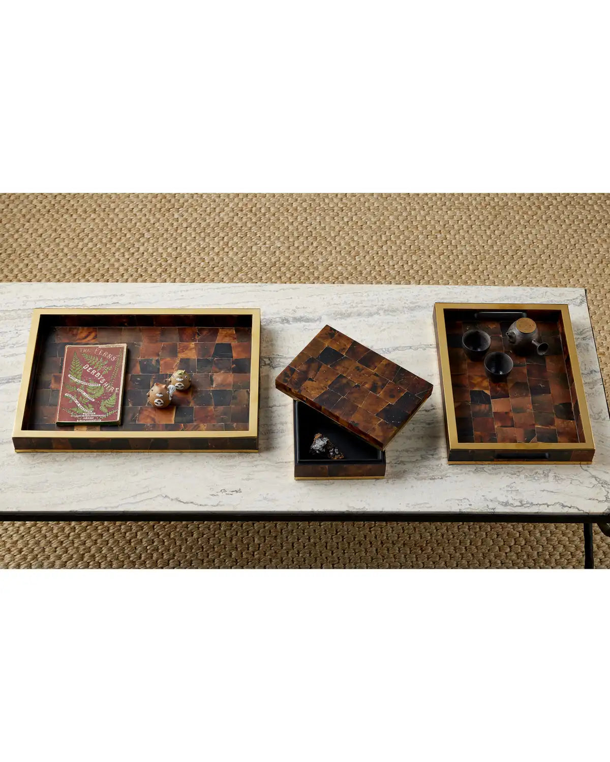 CURREY & COMPANY CASEY TRAY SET OF 2 - Decorative Accents