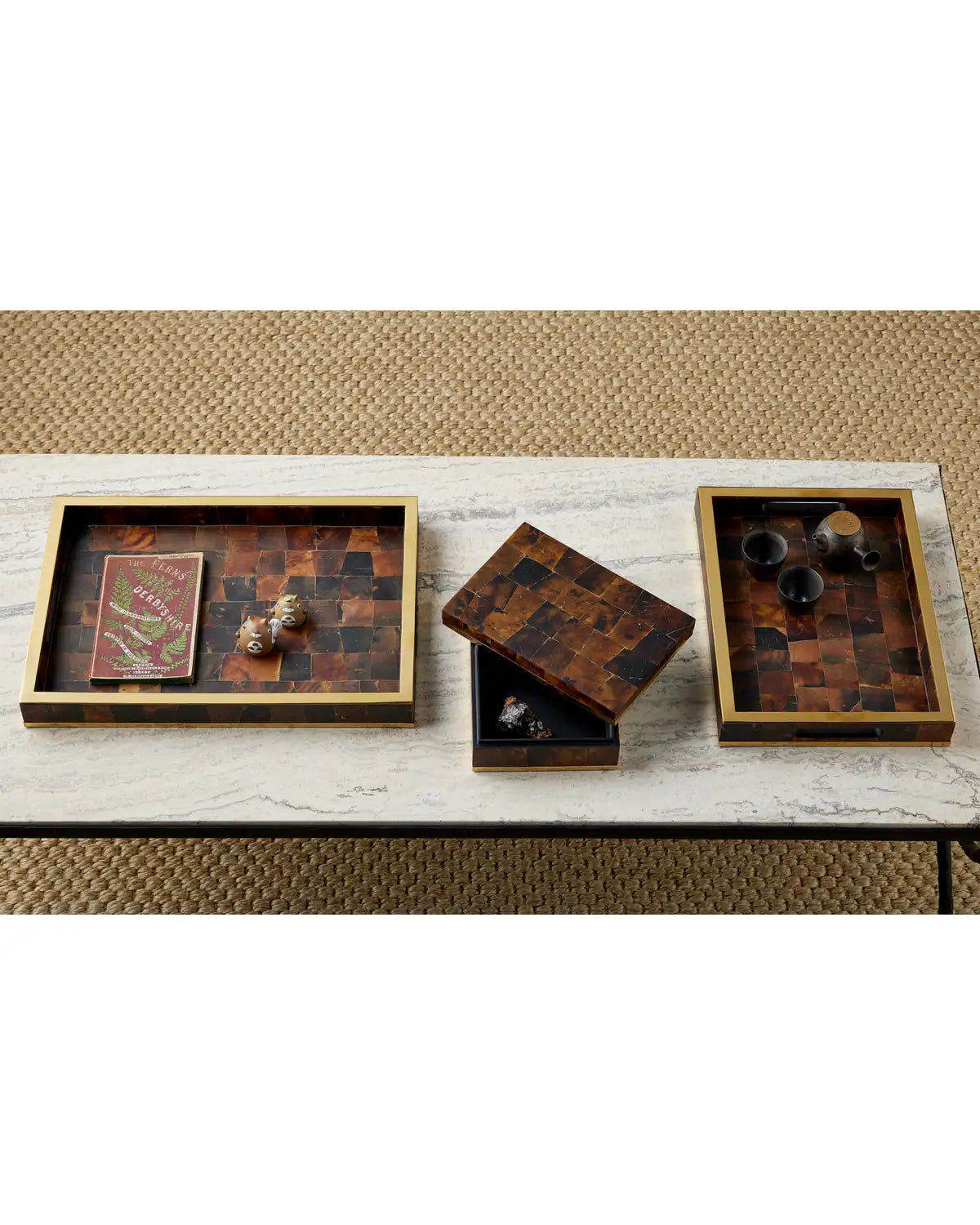 CURREY & COMPANY CASEY TRAY SET OF 2 - Decorative Accents