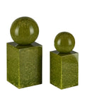 CURREY & COMPANY NOVA GREEN OBJECT SET OF 2 - Decorative Accents