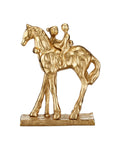 CURREY & COMPANY DUJARDIN EQUESTRIAN SCULPTURE - Decorative Accents