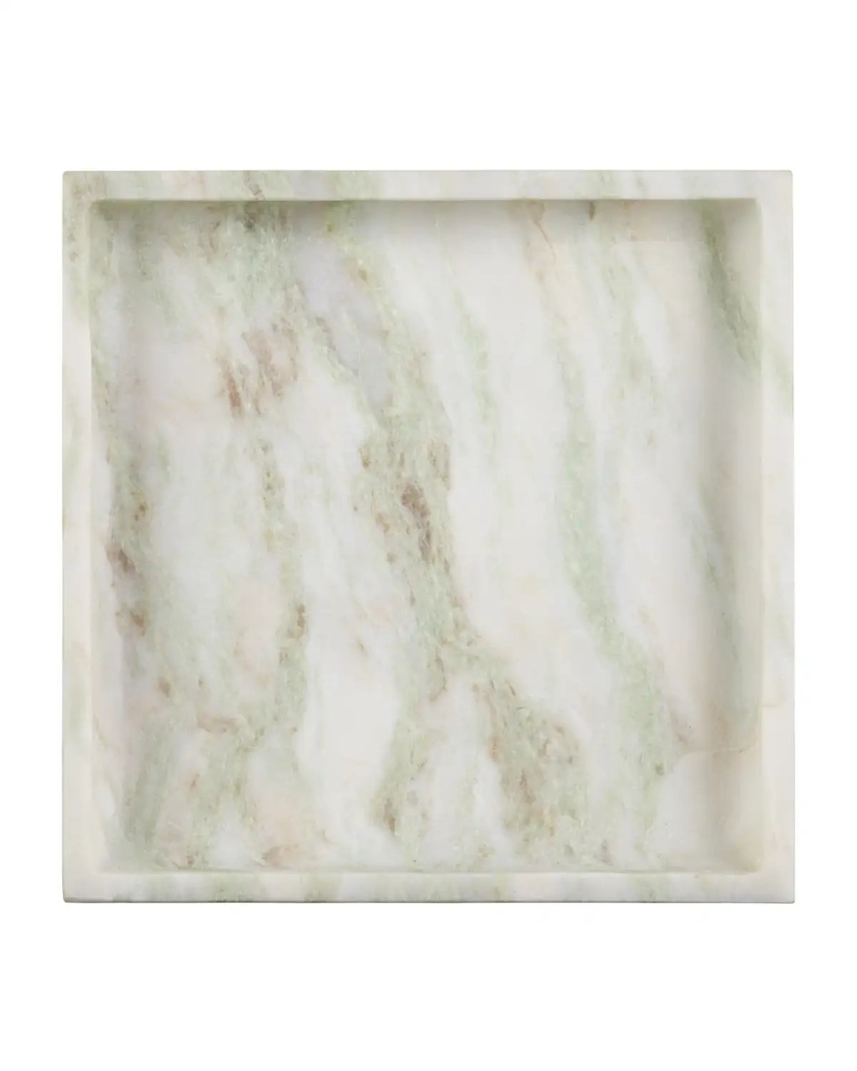 CURREY & COMPANY BILBAO ONYX SQUARE TRAY - Decorative Accents