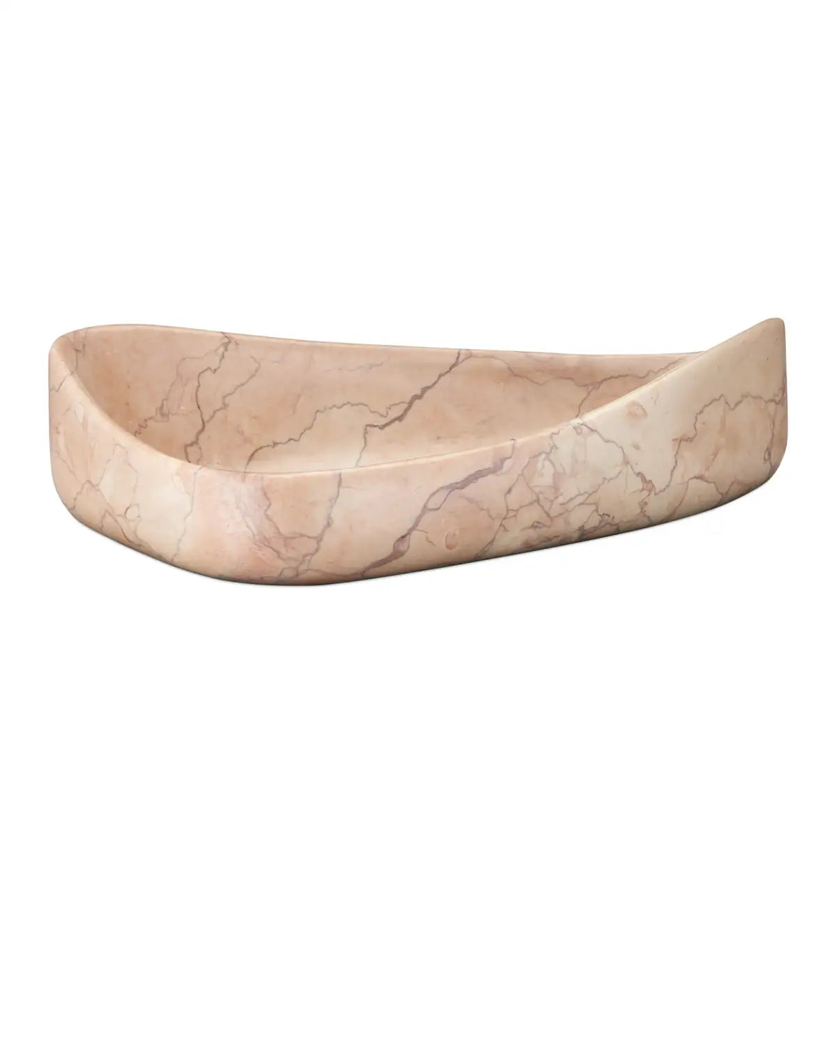 CURREY & COMPANY DEATON ROSA MARBLE BOWL - Decorative Accents