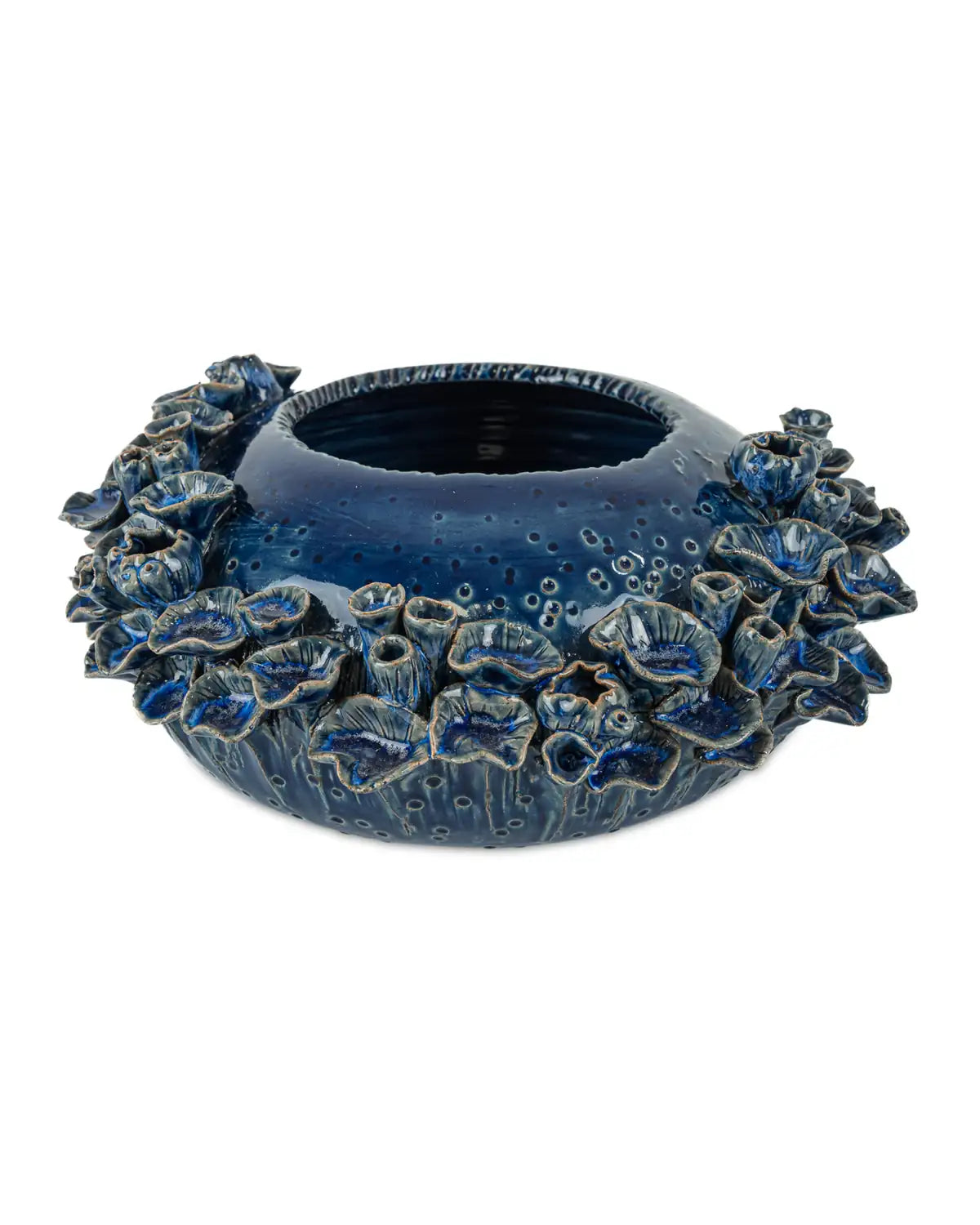 CURREY & COMPANY SUNKEN BLUE BOWL - Decorative Accents