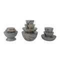 CURREY & COMPANY MARBLEIZED STACKING BOX SET OF 3 - Decorative Accents