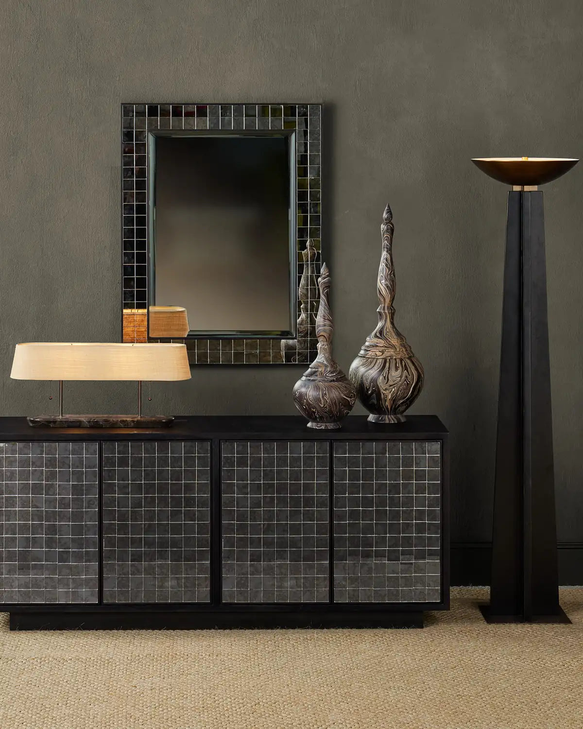 CURREY & COMPANY MARBLEIZED TURRET BOX - Decorative Accents