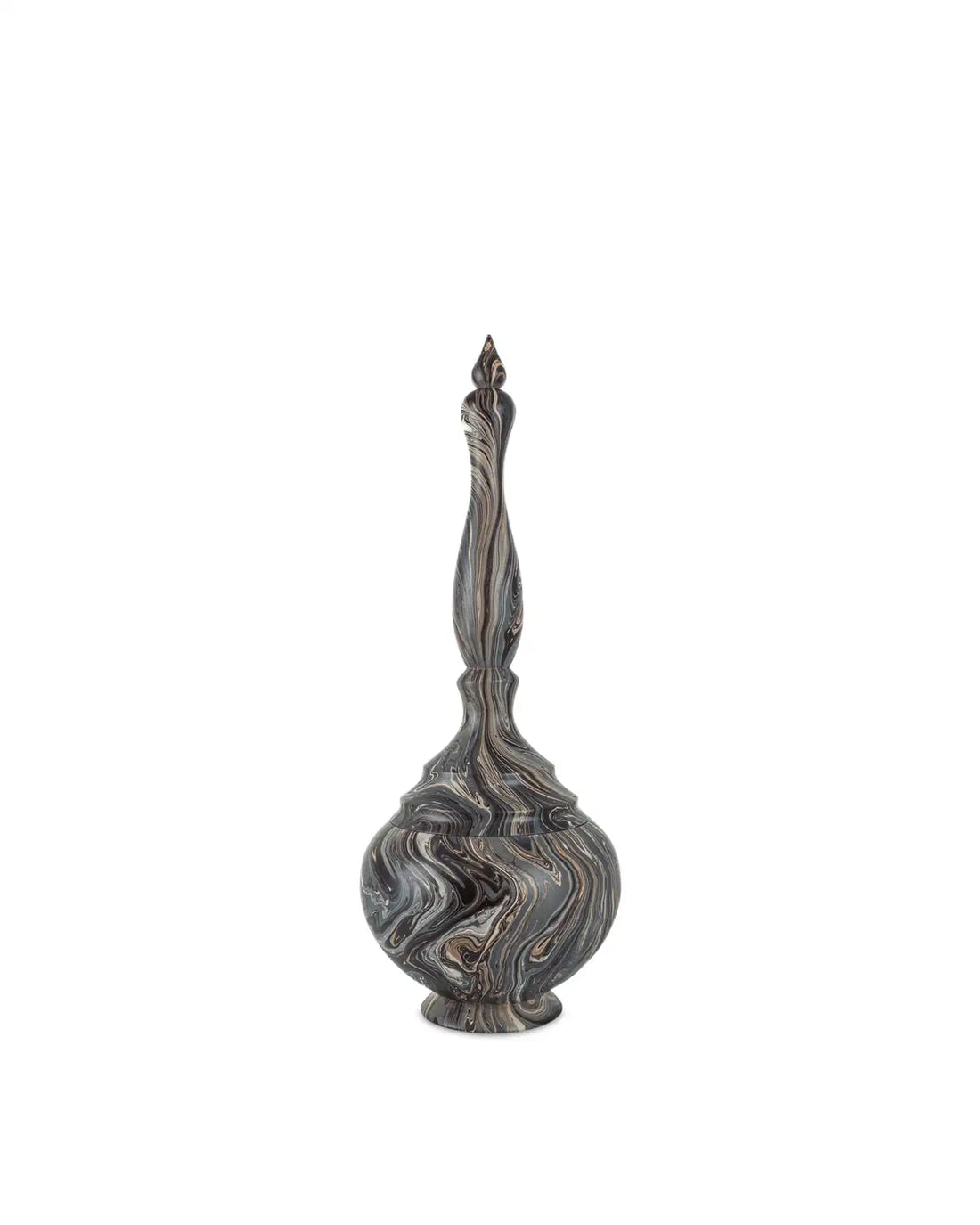 CURREY & COMPANY MARBLEIZED TURRET BOX - Decorative Accents