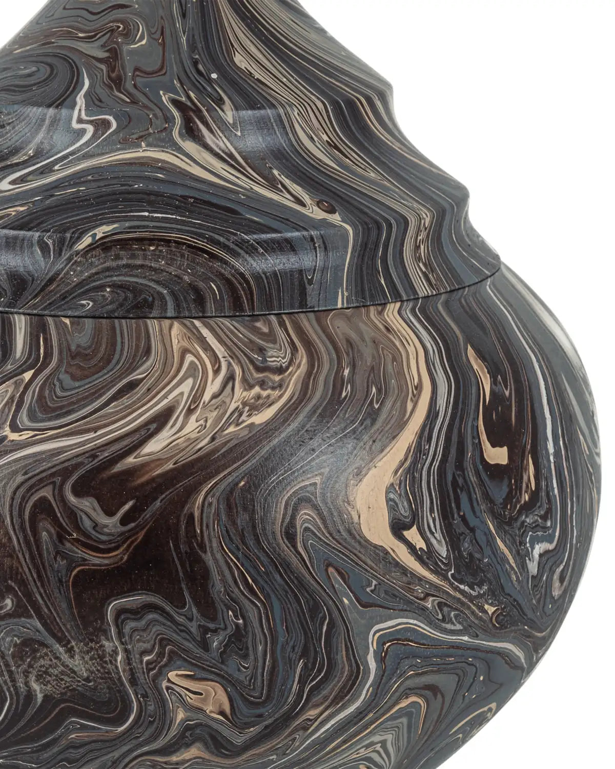 CURREY & COMPANY MARBLEIZED TURRET BOX - Decorative Accents