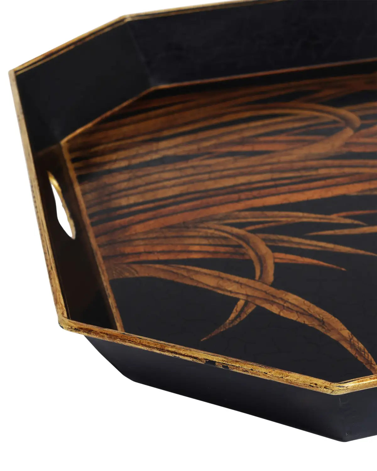 CURREY & COMPANY GLASSHOUSE TOLE TRAY SET OF 2 - Decorative Accents