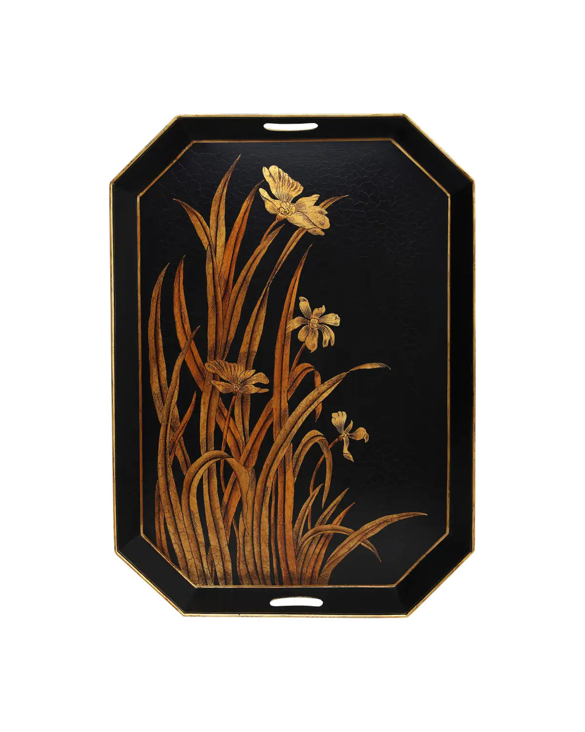 CURREY & COMPANY GLASSHOUSE TOLE TRAY SET OF 2 - Decorative Accents