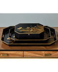 CURREY & COMPANY GLASSHOUSE TOLE TRAY SET OF 2 - Decorative Accents