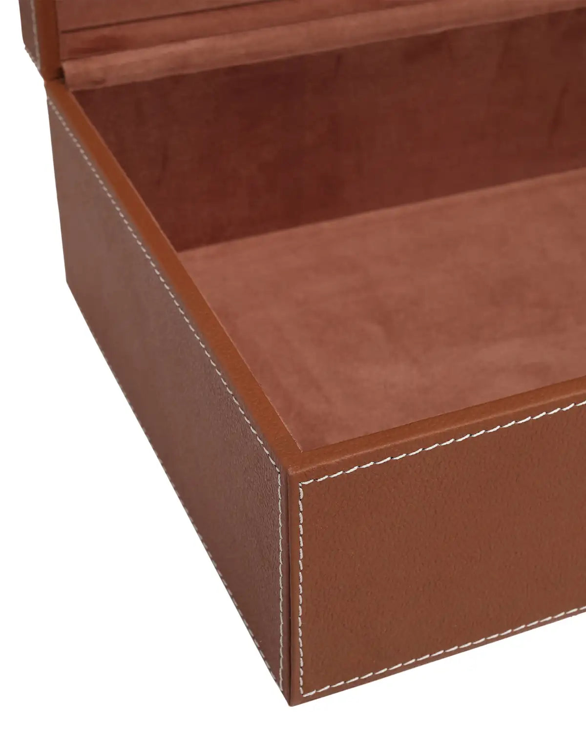CURREY & COMPANY LEATHER & RAFFIA BOX SET OF 2 - Decorative Accents