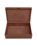 CURREY & COMPANY LEATHER & RAFFIA BOX SET OF 2 - Decorative Accents
