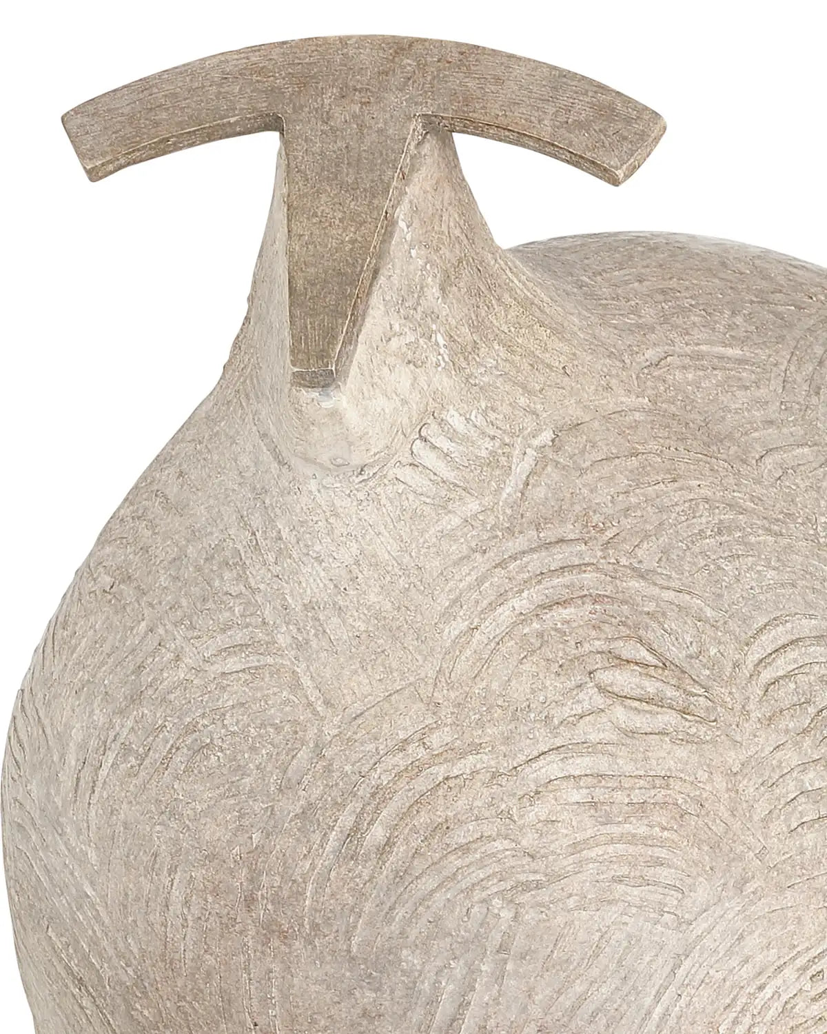 CURREY & COMPANY ANCIENT RAM SCULPTURE - Decorative Accents