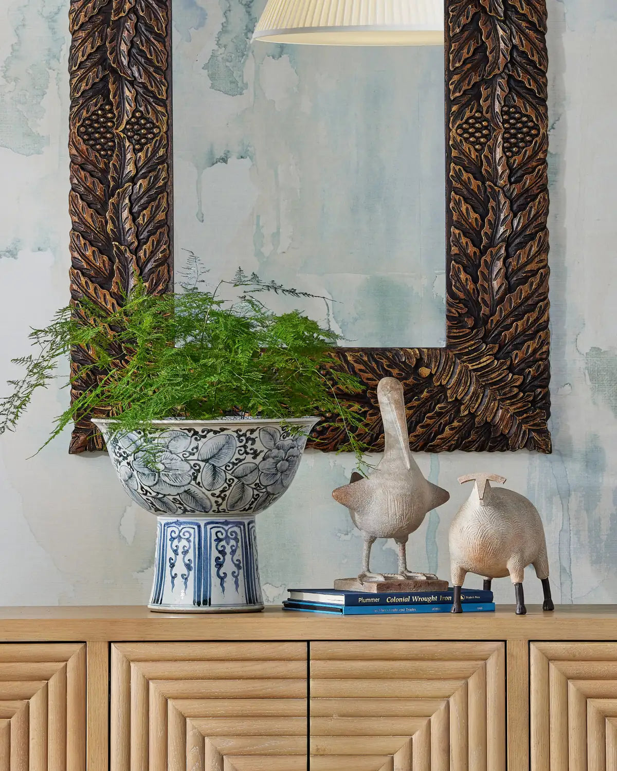 CURREY & COMPANY ANCIENT RAM SCULPTURE - Decorative Accents
