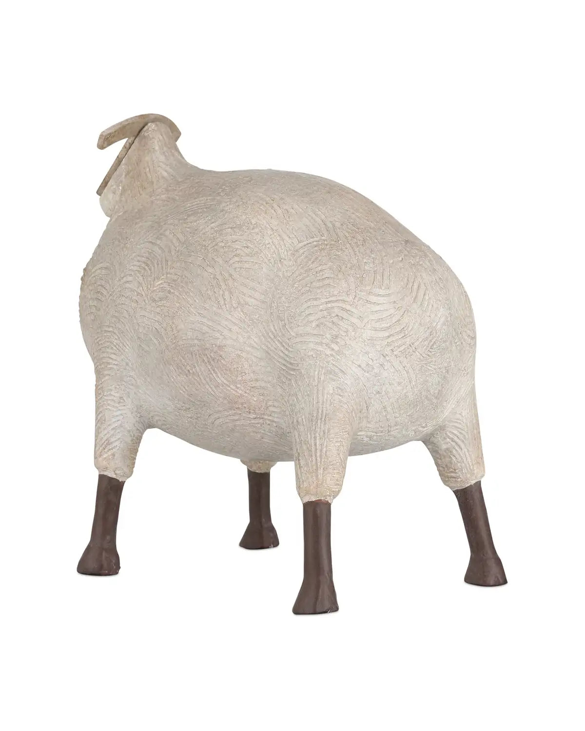CURREY & COMPANY ANCIENT RAM SCULPTURE - Decorative Accents