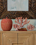 CURREY & COMPANY FIRE CORAL SET OF 2 - Decorative Accents