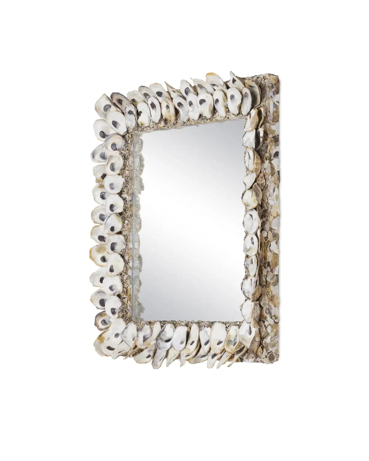 CURREY & COMPANY, OYSTER SHELL SQUARE MIRROR, MIRRORS