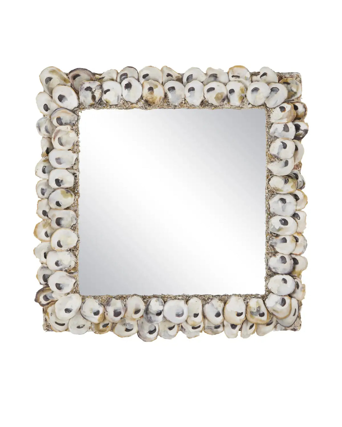 CURREY & COMPANY, OYSTER SHELL SQUARE MIRROR, MIRRORS