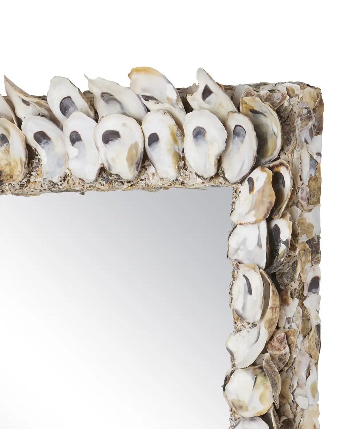 CURREY & COMPANY, OYSTER SHELL SQUARE MIRROR, MIRRORS