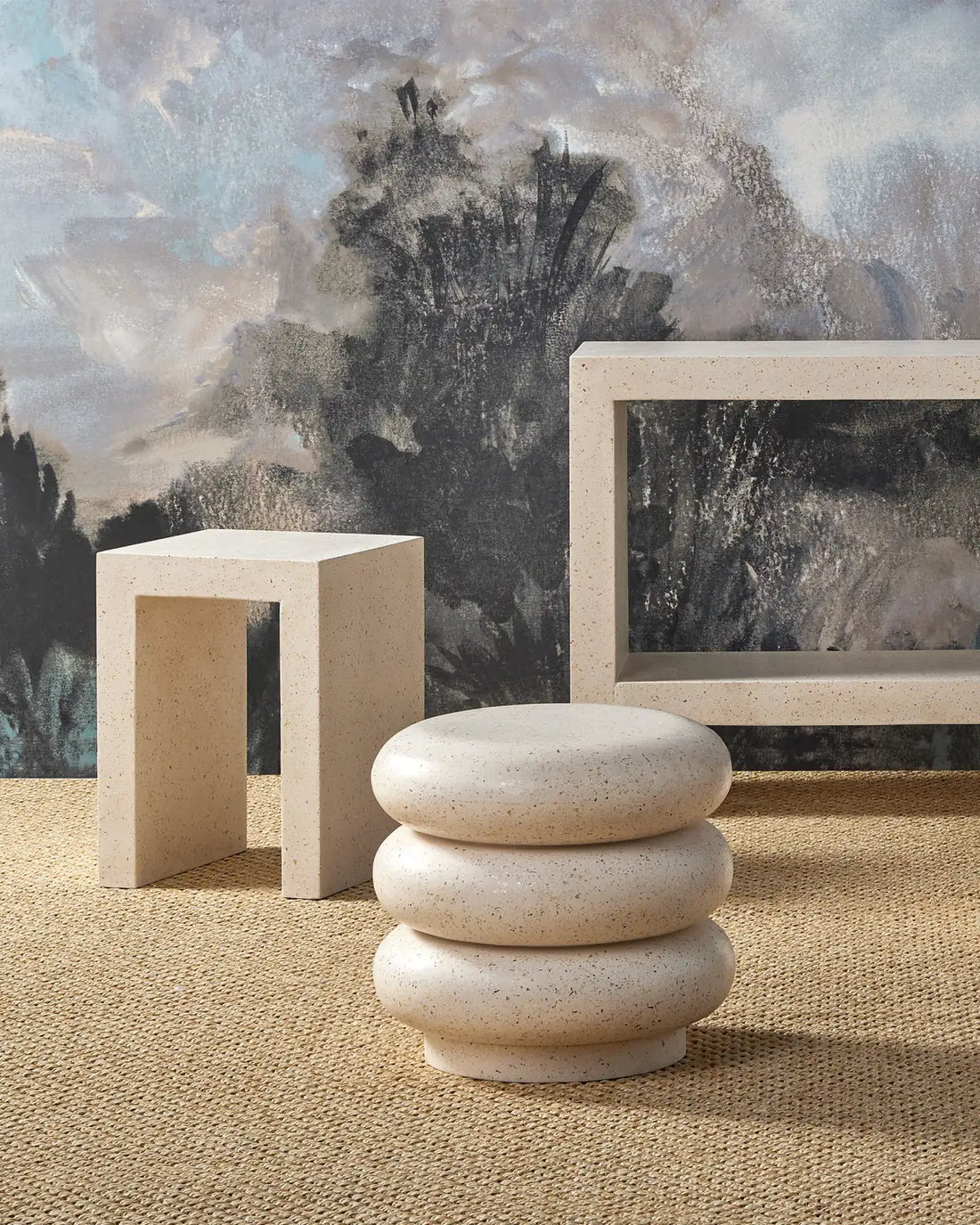 CURREY & COMPANY CARSON TERRAZZO ACCENT TABLE - Dining Tables