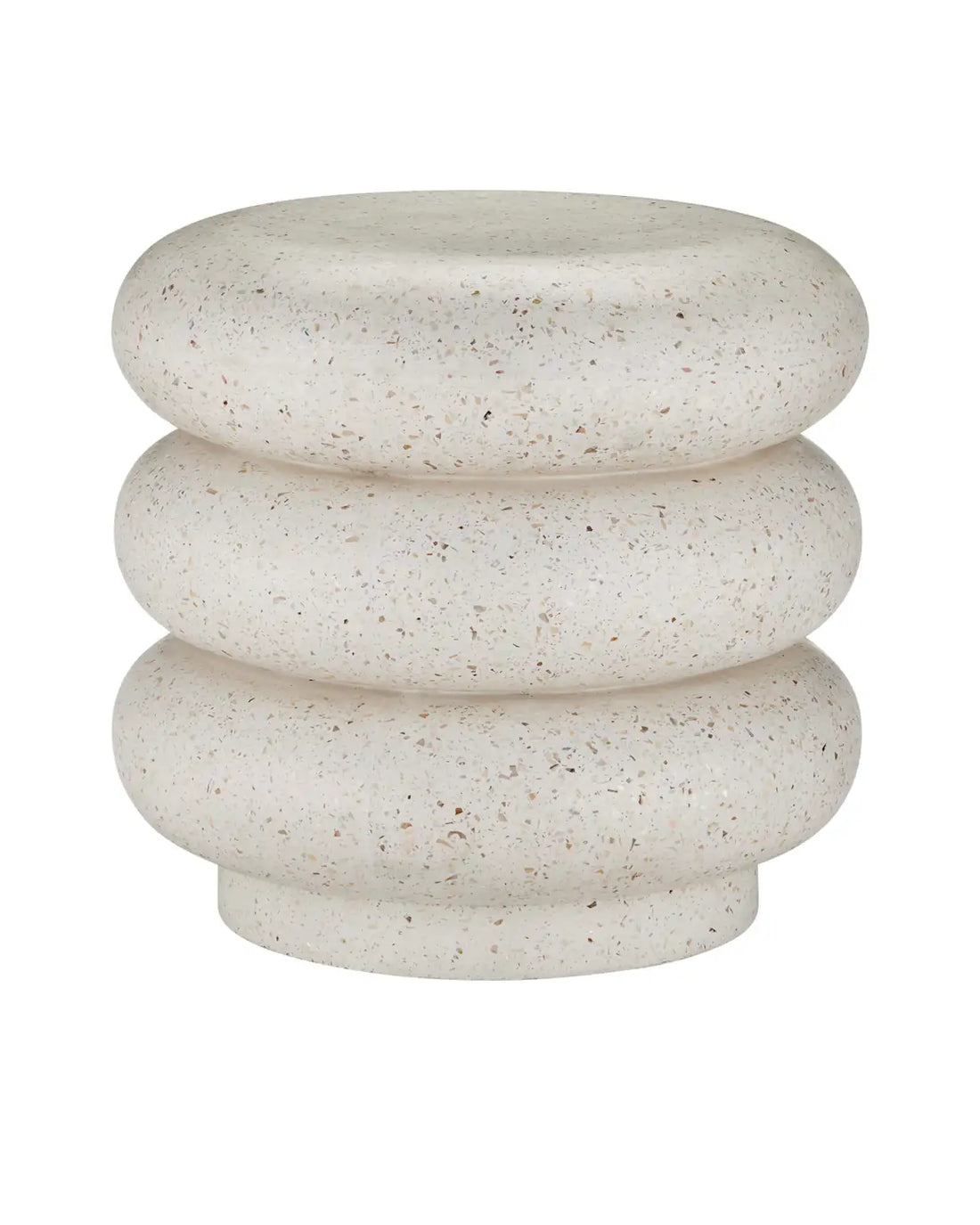 CURREY & COMPANY CUSANI TERRAZZO STOOL - Benches, Ottoman, Stools