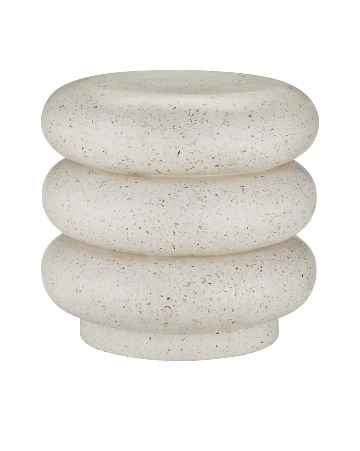 CURREY & COMPANY CUSANI TERRAZZO STOOL - Benches, Ottoman, Stools