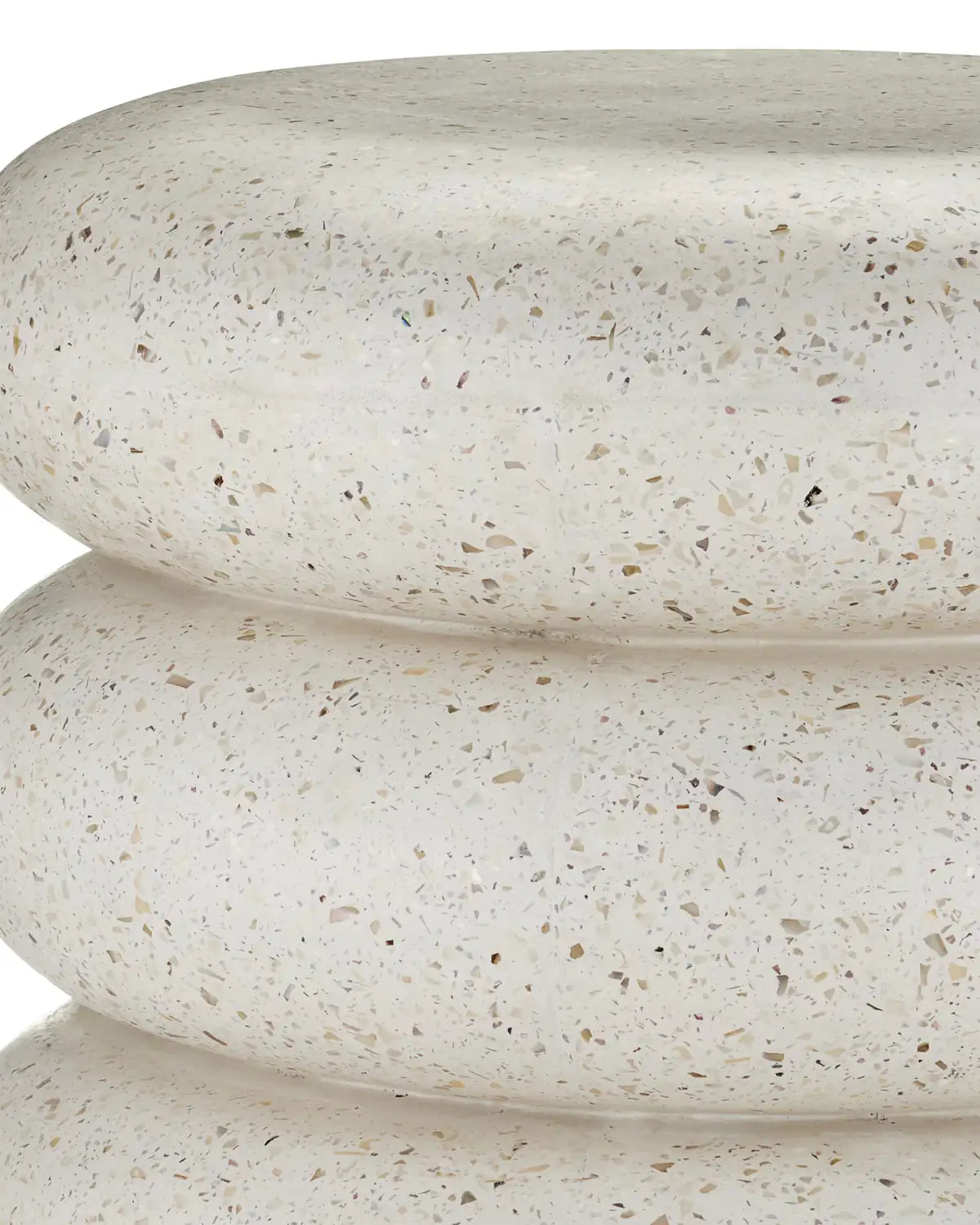 CURREY & COMPANY CUSANI TERRAZZO STOOL - Benches, Ottoman, Stools
