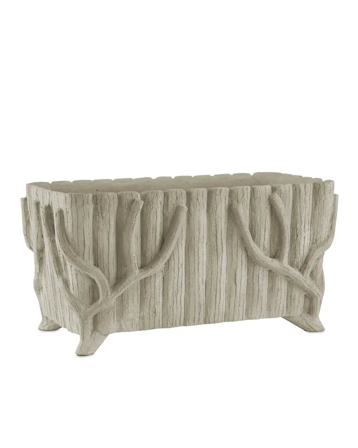 CURREY & COMPANY FAUX BOIS PLANTER - Decorative Accents