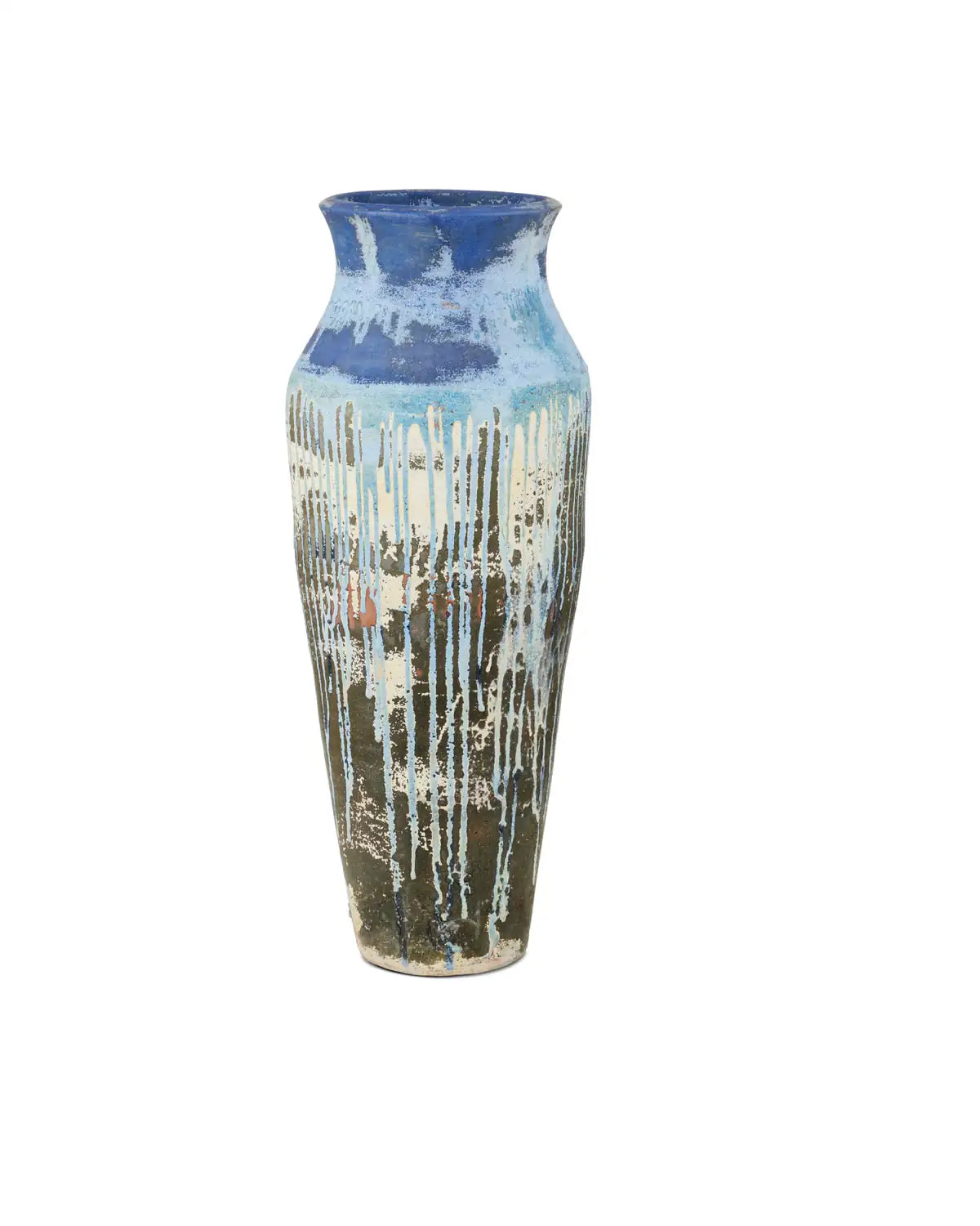 CURREY & COMPANY CAPIZZI BLUE DRIP URN - Decorative Accents