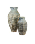 CURREY & COMPANY LIPARI ANTIQUE BLUE DRIP URN - Decorative Accents