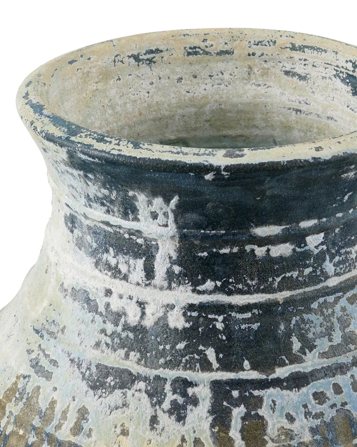 CURREY & COMPANY RAGUSA ANTIQUE BLUE DRIP URN - Decorative Accents