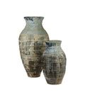 CURREY & COMPANY RAGUSA ANTIQUE BLUE DRIP URN - Decorative Accents