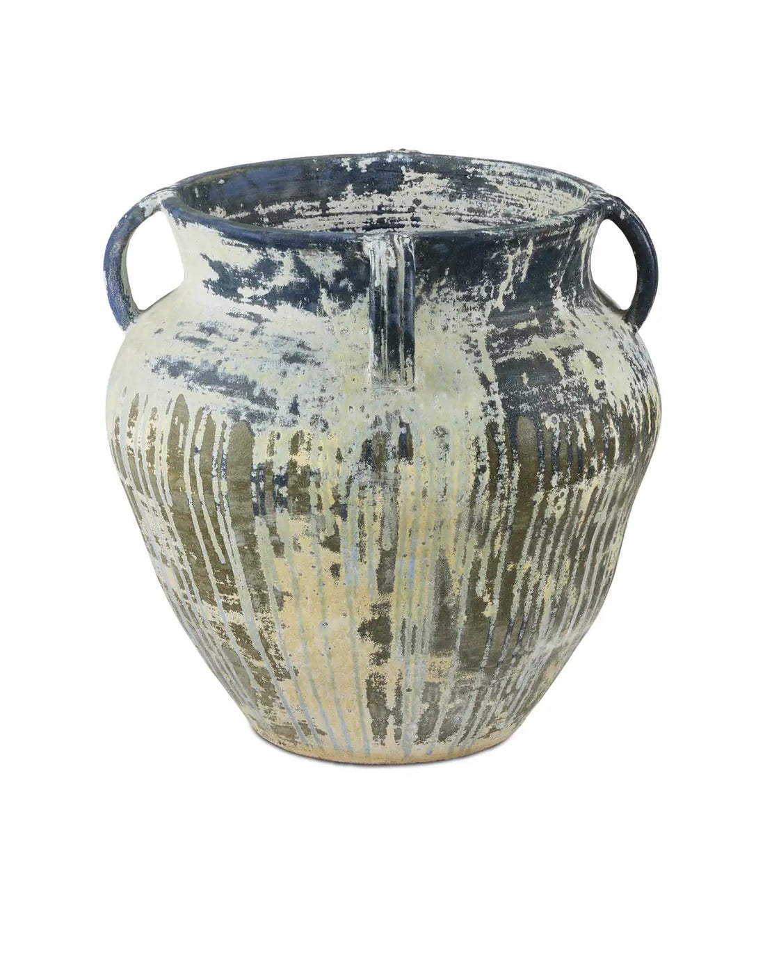 CURREY & COMPANY AGRIGENTO BLUE DRIP PLANTER - Decorative Accents