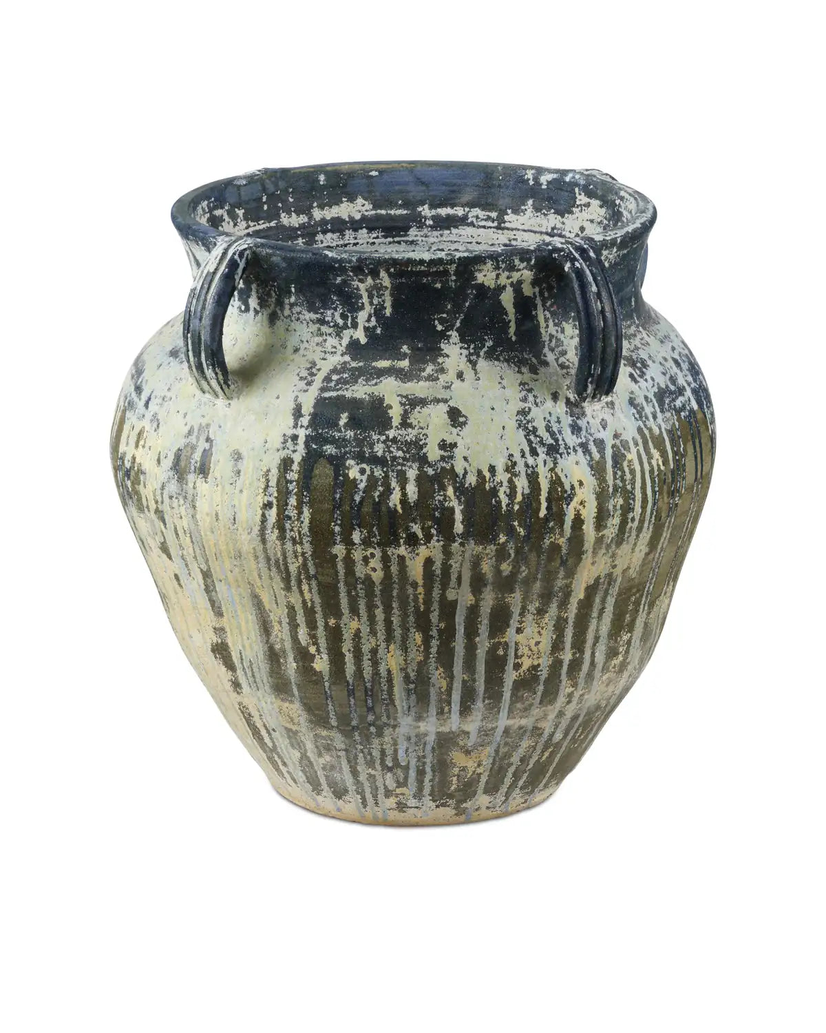 CURREY & COMPANY AGRIGENTO BLUE DRIP PLANTER - Decorative Accents