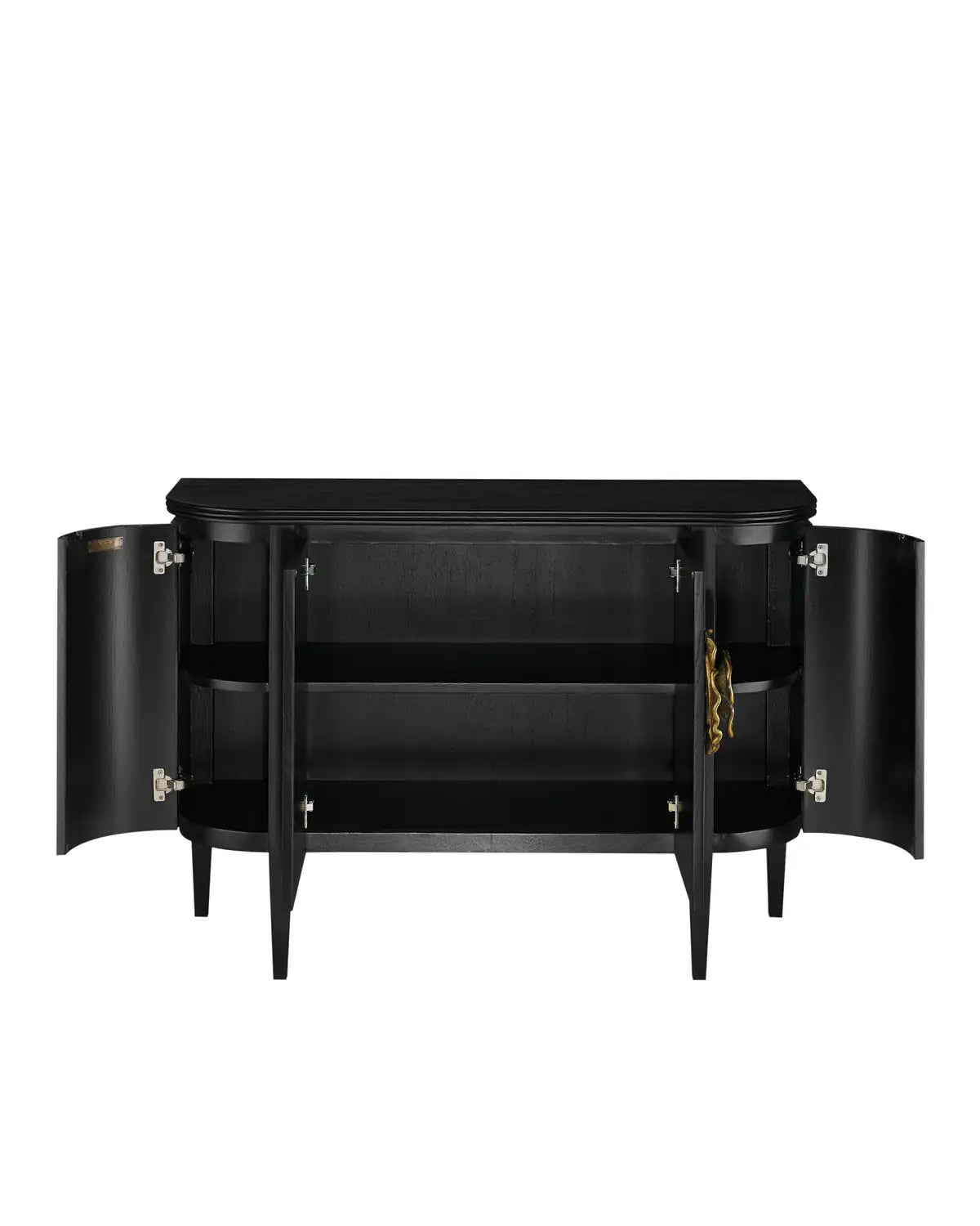 CURREY & COMPANY BRIALLEN DEMI-LUNE CABINET - Cabinets & Bar