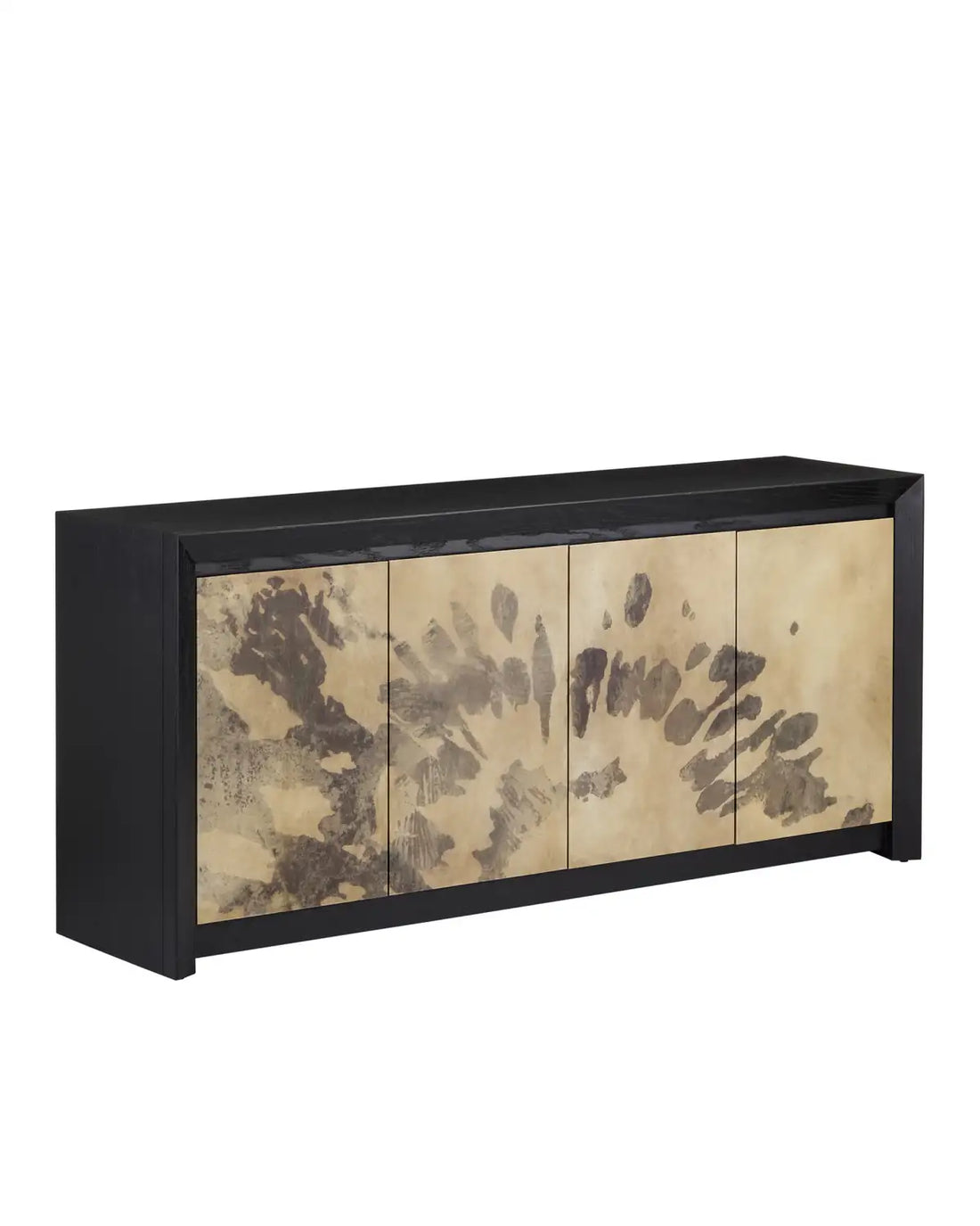 CURREY & COMPANY KARLSON FAUX VELLUM CREDENZA - Cabinets & Bar