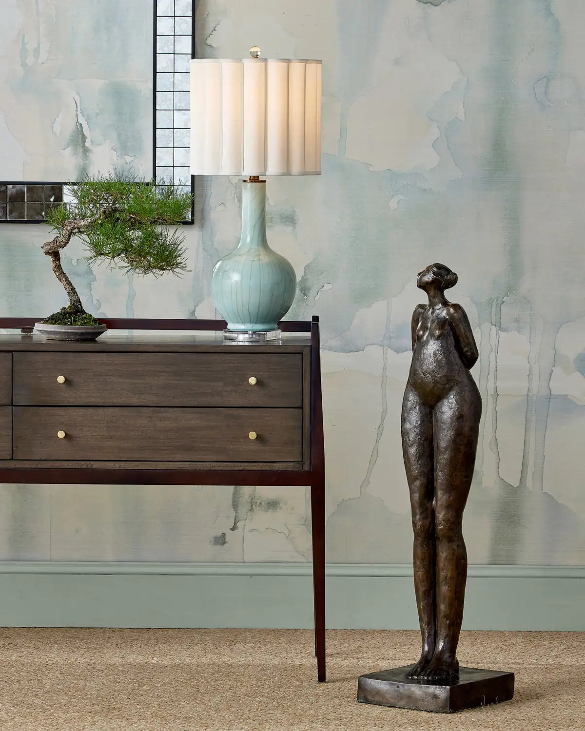CURREY & COMPANY SELIG MINK CONSOLE TABLE - Dining Tables