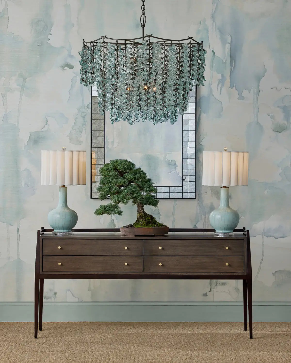 CURREY & COMPANY SELIG MINK CONSOLE TABLE - Dining Tables