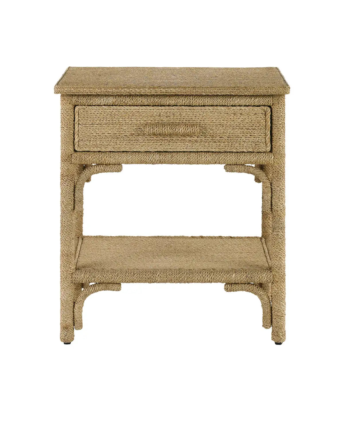 CURREY & COMPANY, OLISA ROPE NIGHTSTAND, NIGHTSTANDS