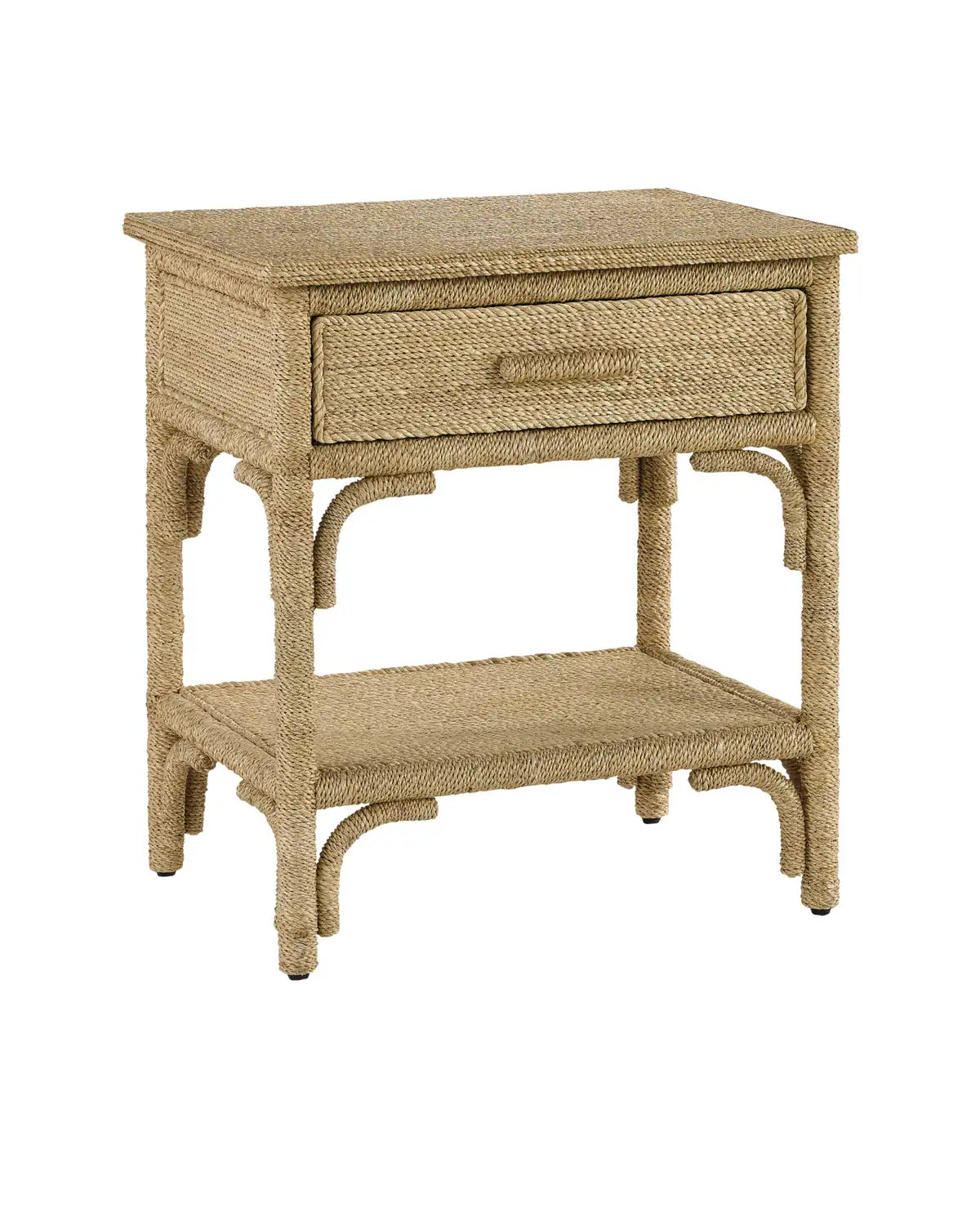 CURREY & COMPANY, OLISA ROPE NIGHTSTAND, NIGHTSTANDS