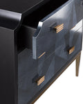 CURREY & COMPANY, KALLISTA BLUE CHEST, NIGHTSTANDS