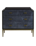 CURREY & COMPANY, KALLISTA BLUE CHEST, NIGHTSTANDS