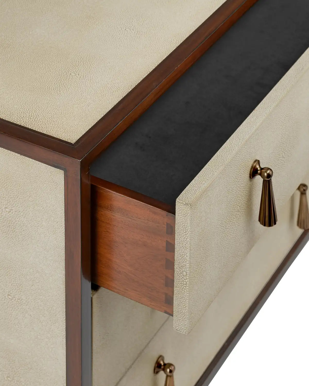 CURREY & COMPANY, EVIE SHAGREEN CHEST, NIGHTSTANDS